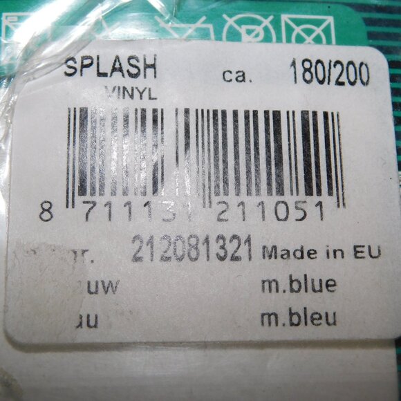 Rare Sealskin Vinyl White w Nude Naked Men Swimming SPLASH Shower Curtain NEW - Picture 4 of 8